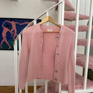 LPA pink knit sweater